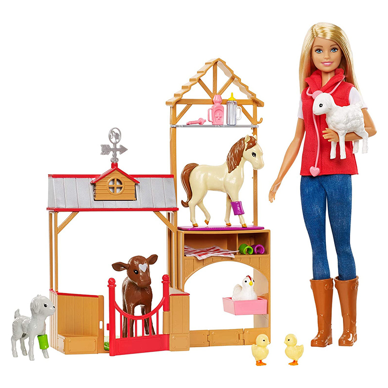 Barbie Animal Farm Doctor Set For Kids